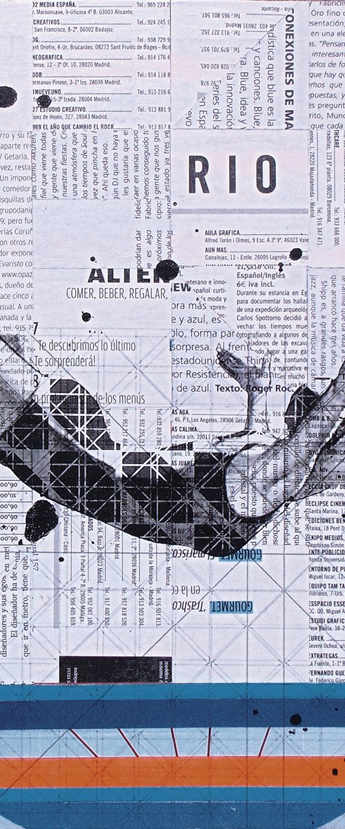 Collage_17_30x30 cm_ Sea ​​and summer by Manel Villalonga