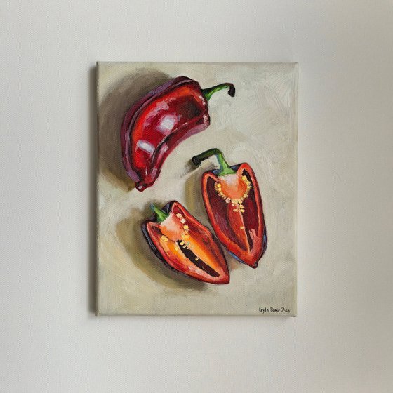 Red Still Life with Paprika