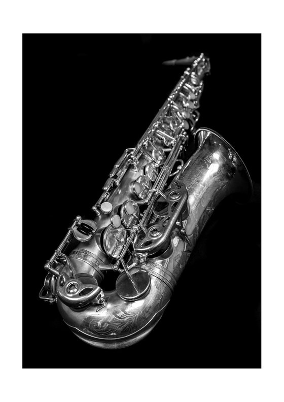 Selmer Silver Plated Balanced Action Alto Saxophone Circa 1937 (Silver Gelatin Print )