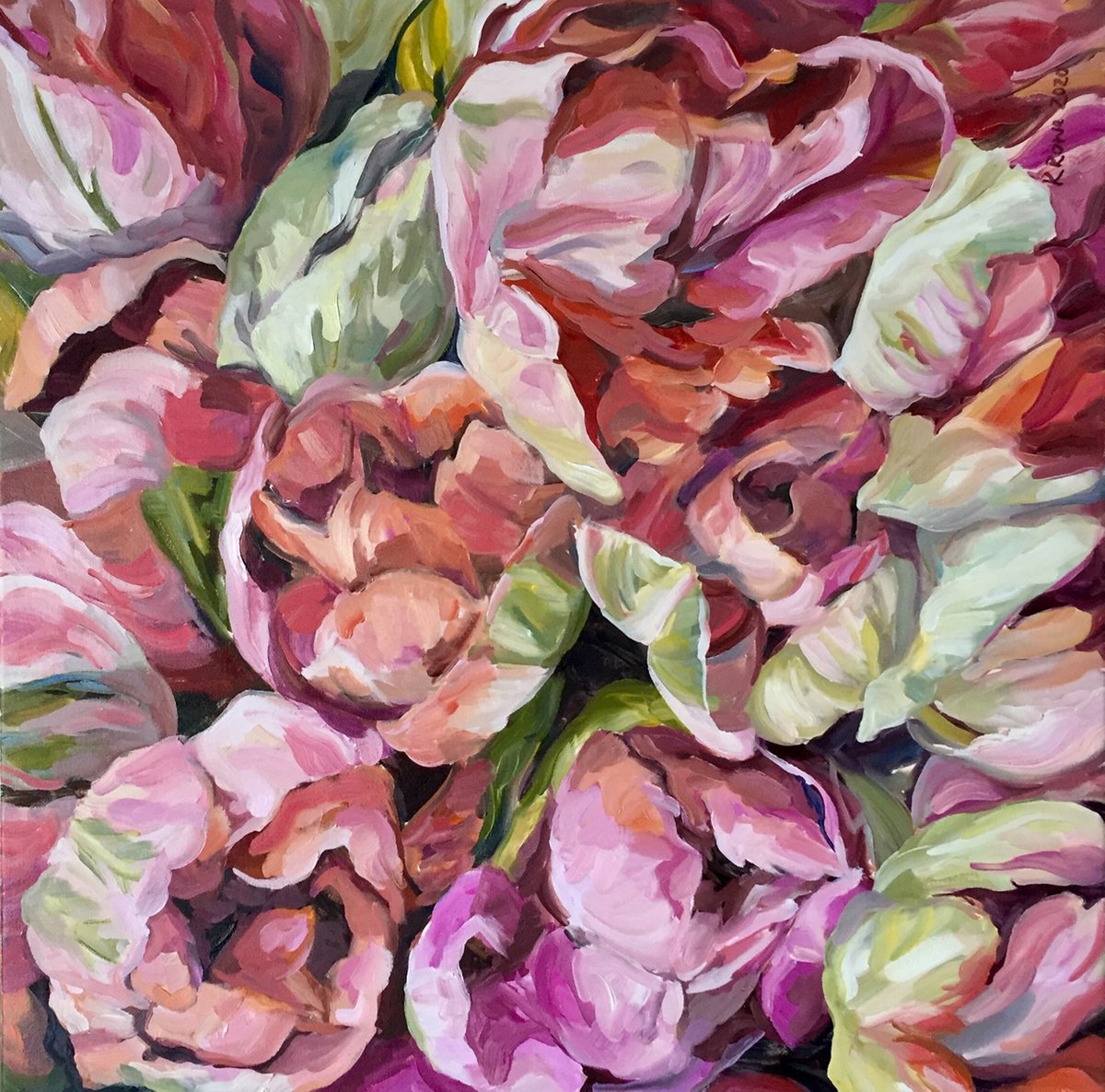 Parrot Tulips by Katharine Rowe