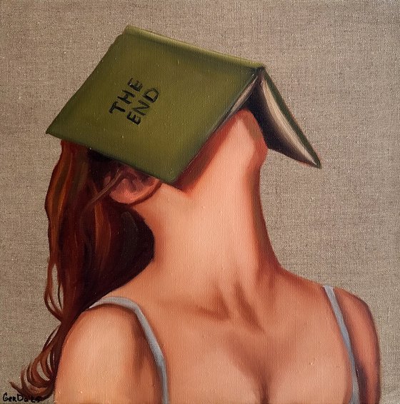 Redhead Girl with Book