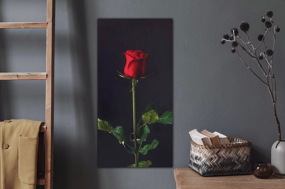 Adrenalin. Realistic rose