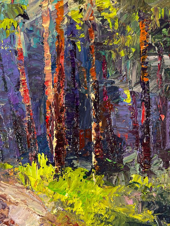 A Walk along a Forest Path