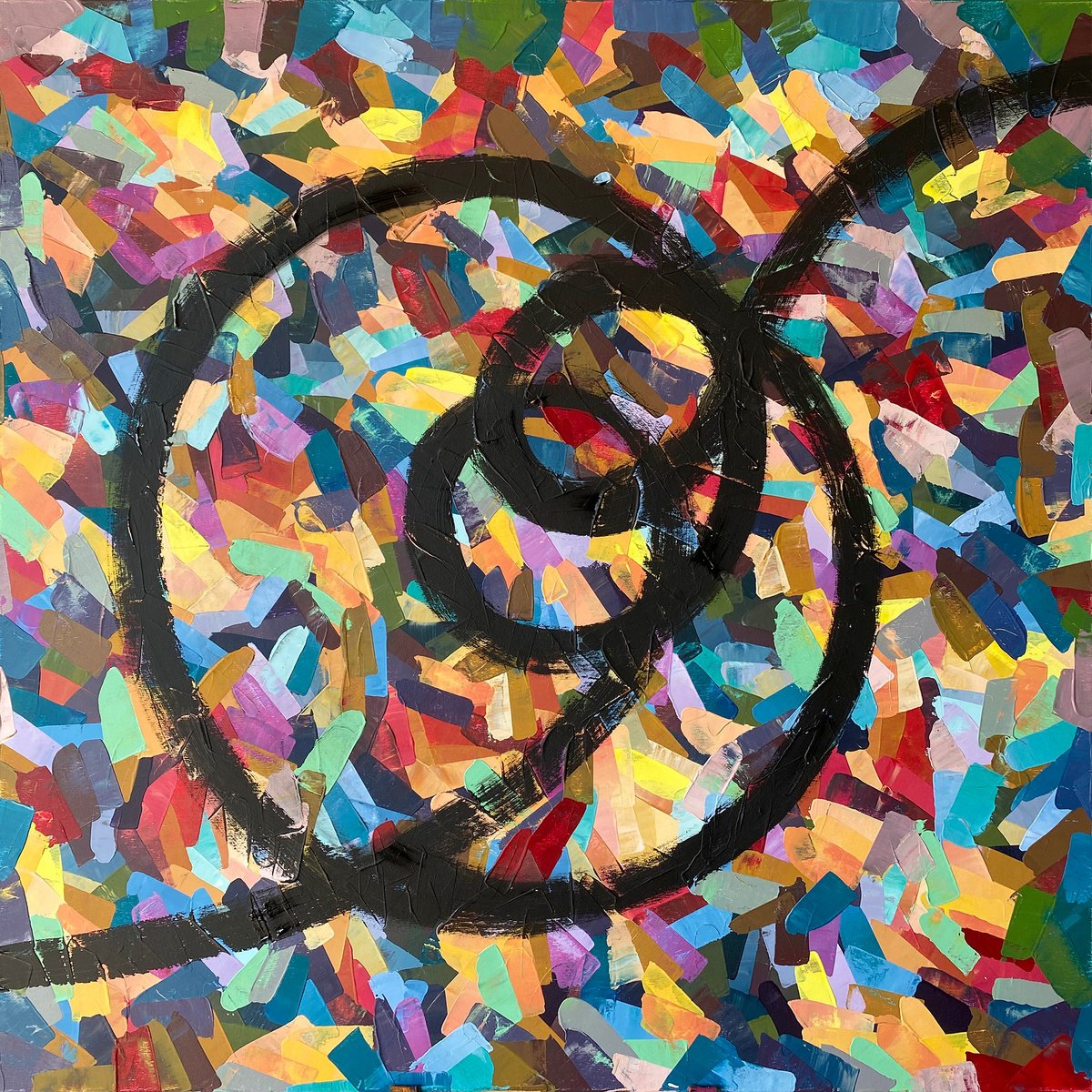 Abstract Acrylic Painting By Alisa Asatryan, 39 X 39, Life, Original Artwork