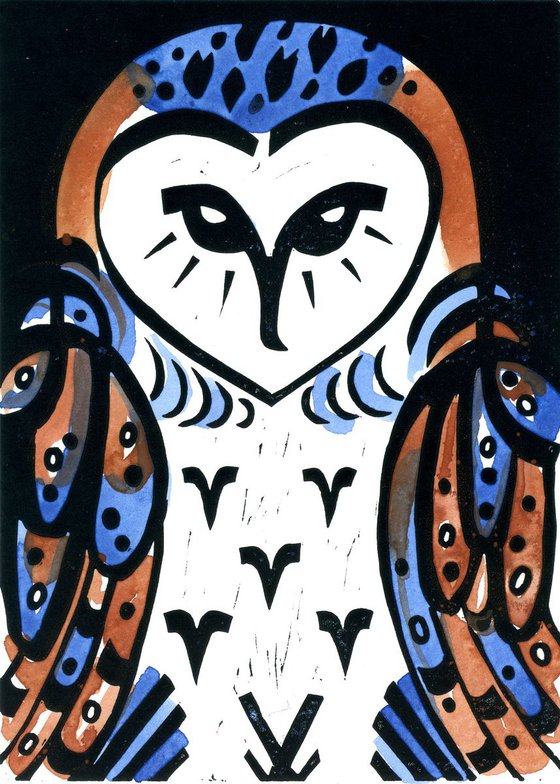 Barn Owl coloured 1/30