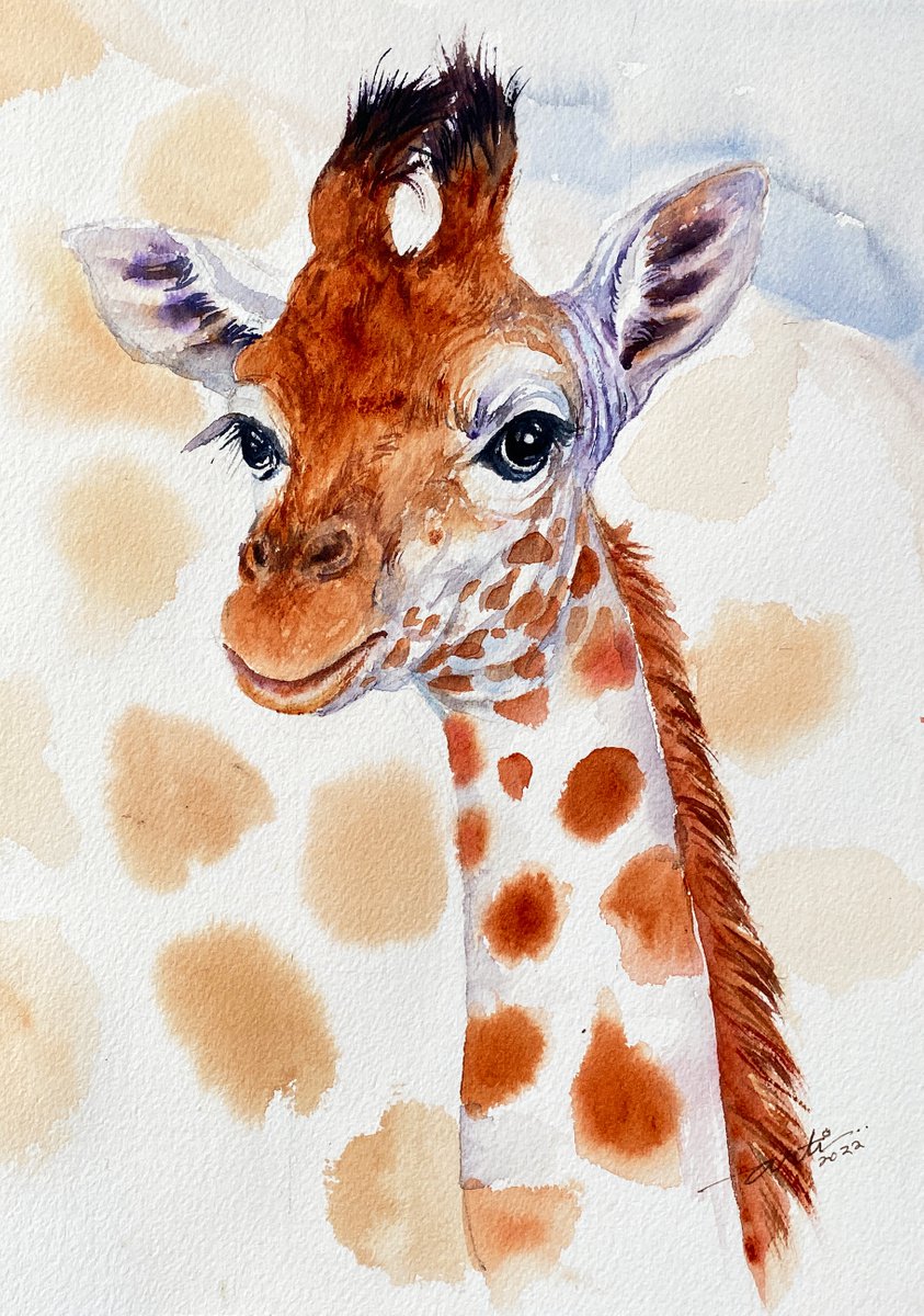 Baby Yana Giraffe by Arti Chauhan