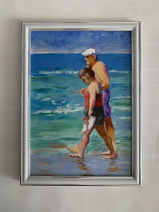 Couple on the beach.