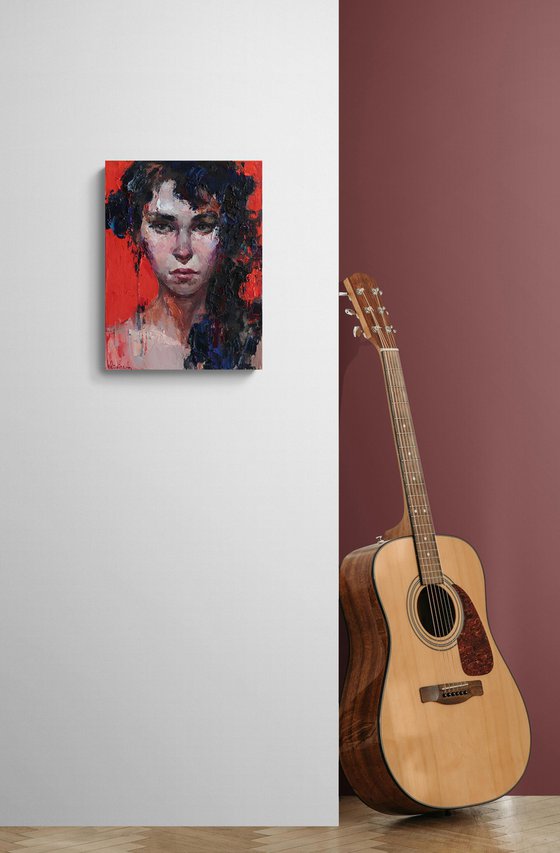 Her Gaze – Abstract Portrait