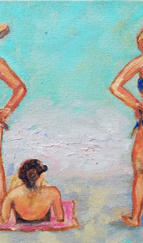 Three Women Sunbathing by Katia Ricci