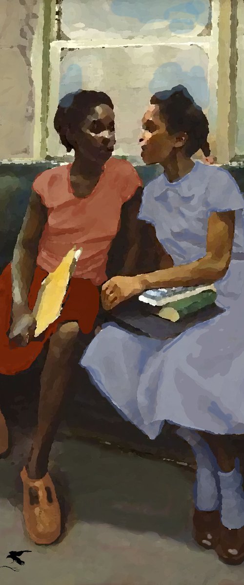 GIRLFRIENDS   30"X42" by Joe McHarg