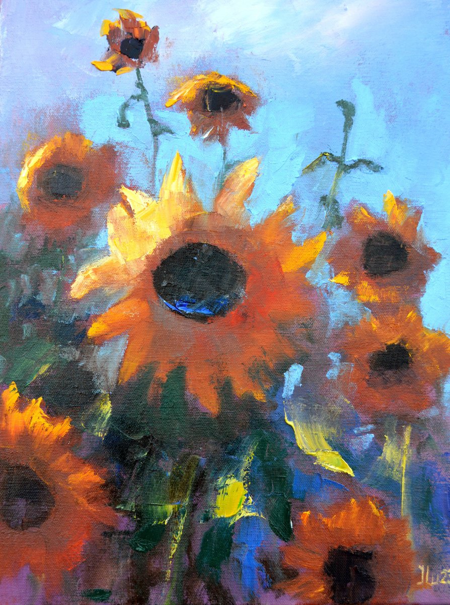 Sunflowers by Elena Lukina