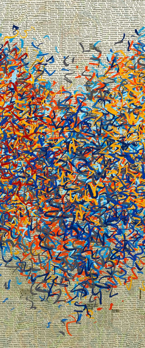 The Total Optimist Six 101 x 101cm by George Hall