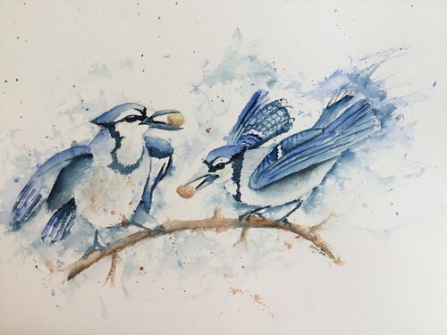 Blue birds by Sabrina’s Art
