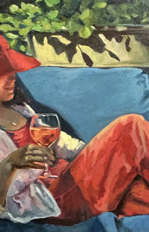 The Red Hat by Mariia Bashtova