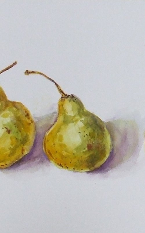 Three Pears by Ilona Borodulina