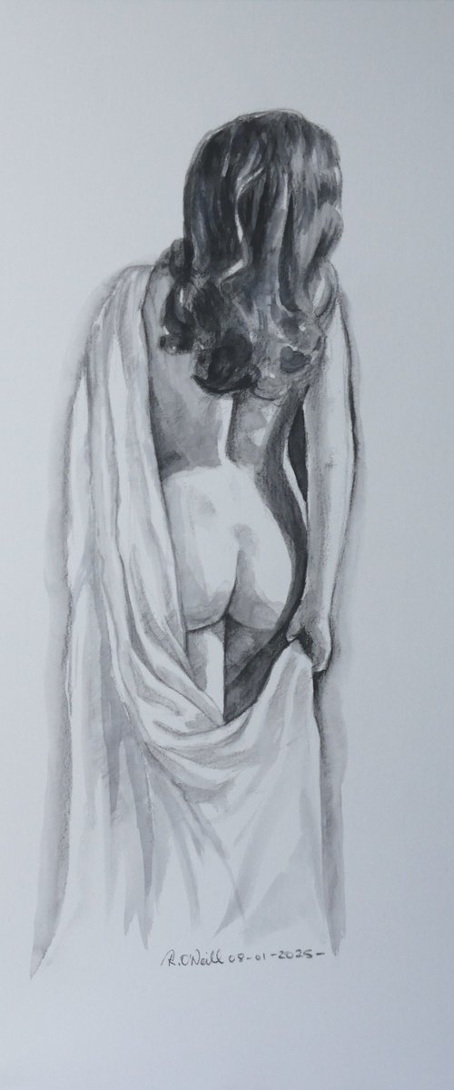 Draped female nude by Rory O’Neill