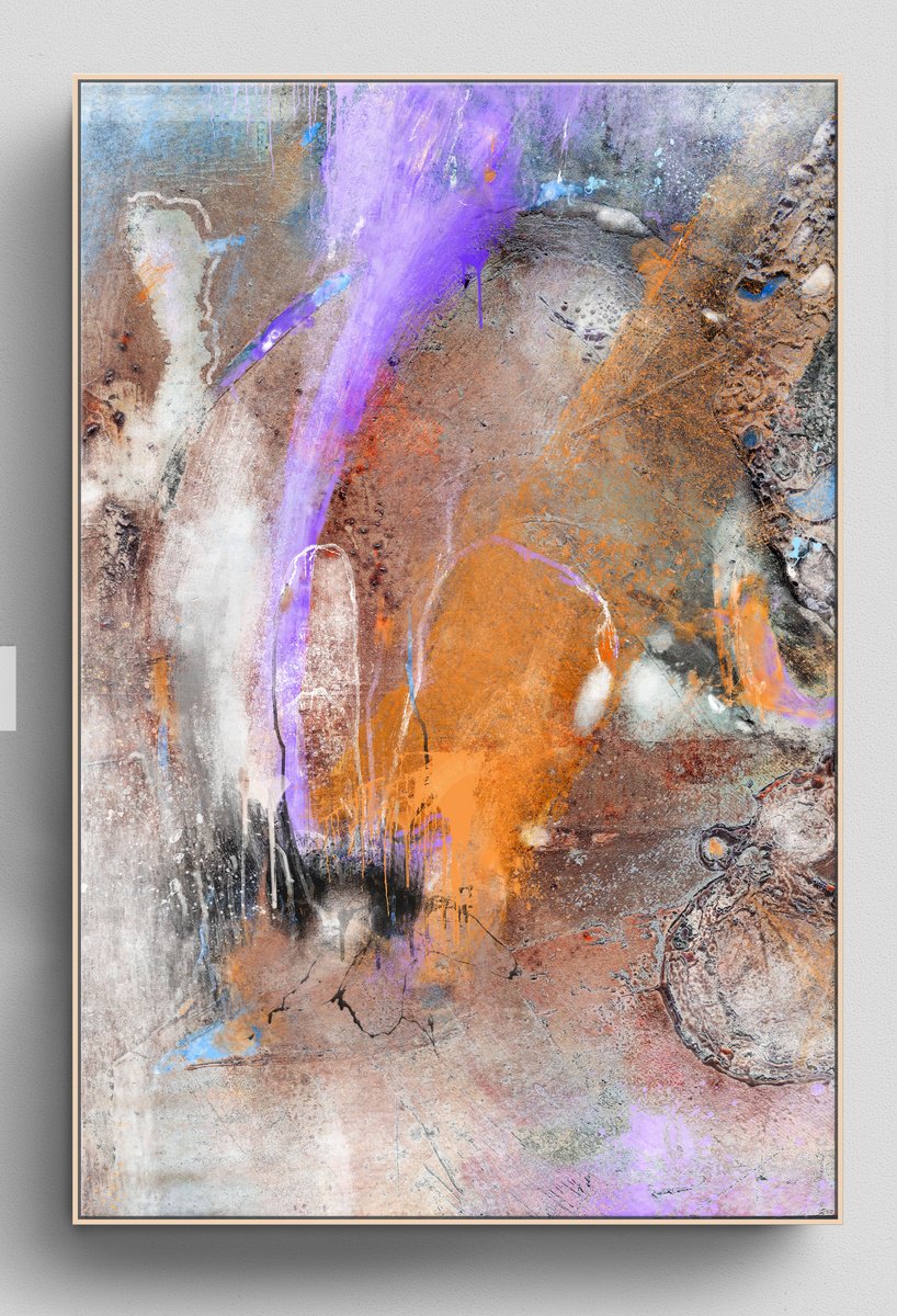 Organic Abstract Giclee Print By Adriano Ribeiro, 13 X 19, San Gaetta, Original Artwork