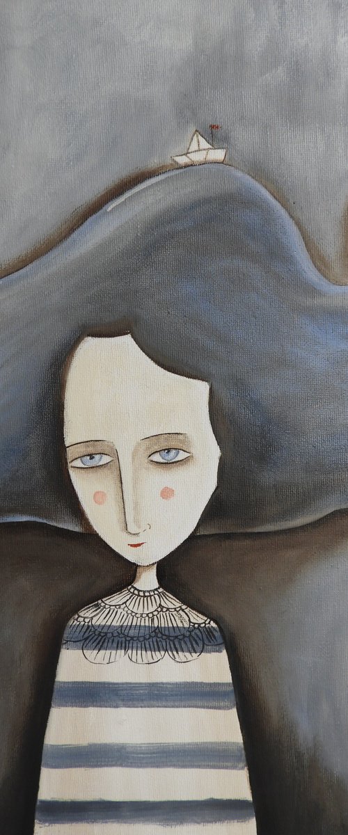 Thinking about the sea by Silvia Beneforti