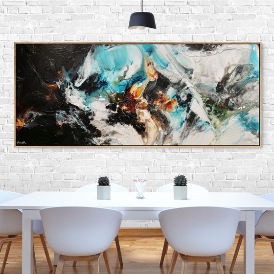 Life Potion 240cm x 100cm Textured Abstract Art