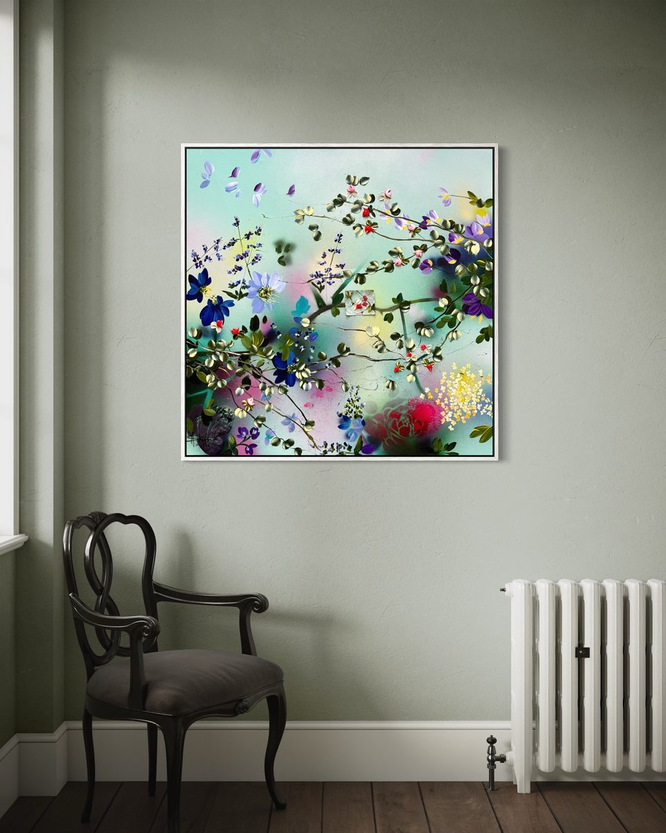 Fragmented Bloom By Anastassia Skopp, 39 X 39, Artwork For Sale On Artfinder