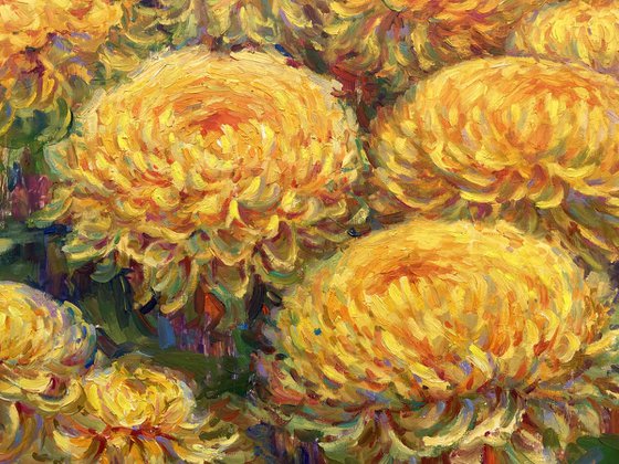 "Bouquet of yellow flowers"