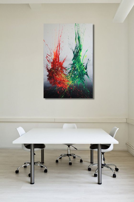 Symbiosis III (Spirits Of Skies 096113) - 80 x 120 cm - XXL (32 x 48 inches)