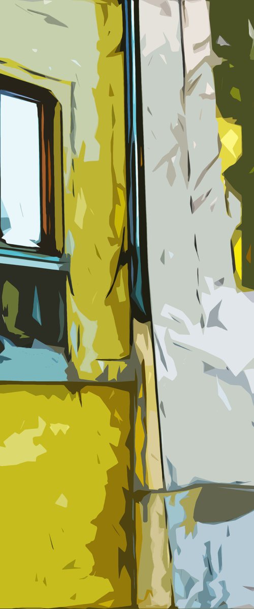 Imagine a Sunny Wall in Florence by HAL BOHNER