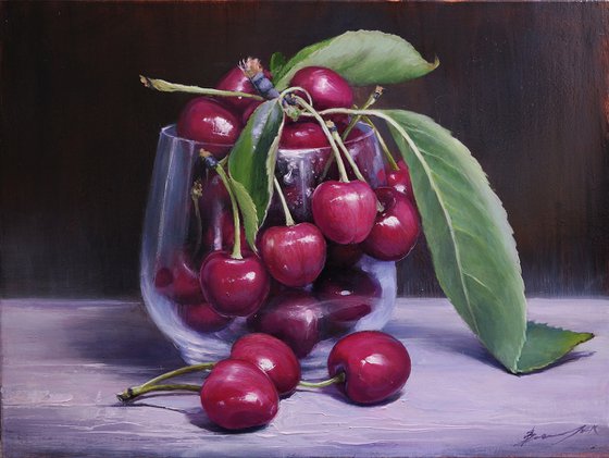 "Cherries in a glass"