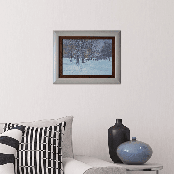 Boulevard in winter