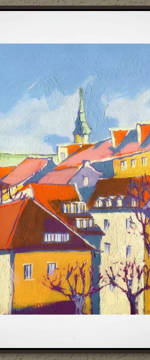 Roofs of the old town by Evgen Semenyuk
