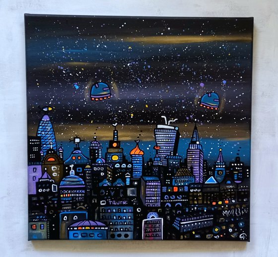 Parallel London at night