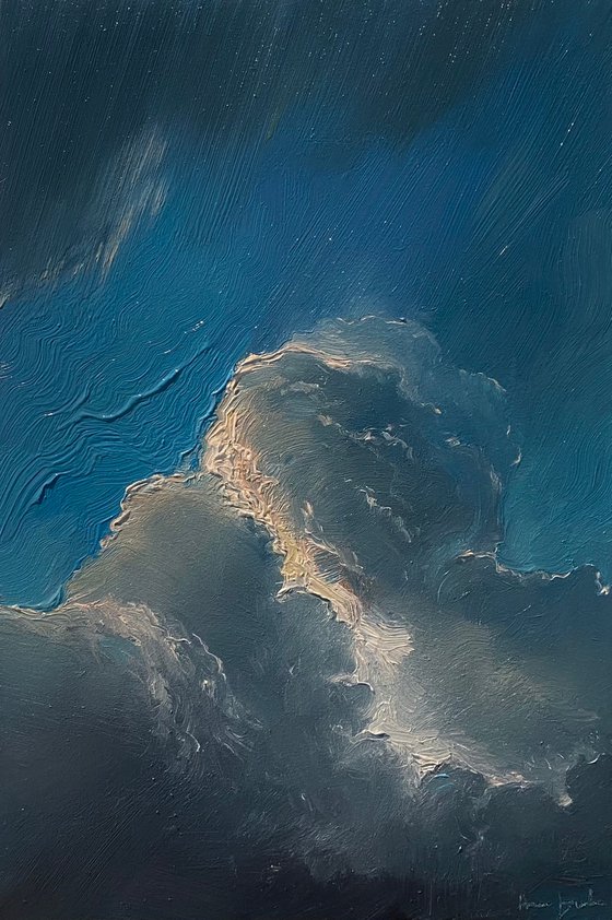 "Clouds"original oil painting by Artem Grunyka