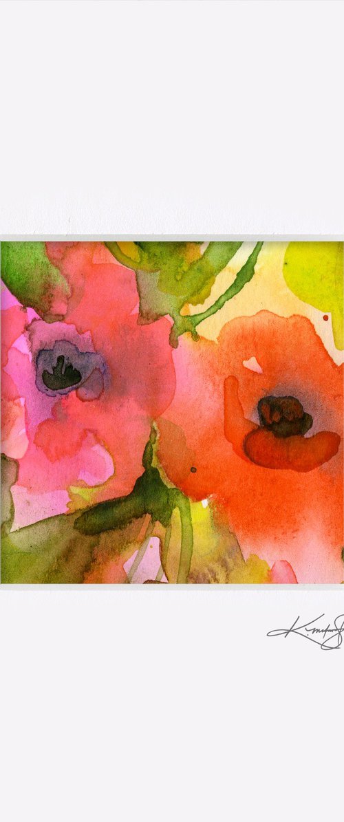 Little Dreams 14 - Small Floral Painting by Kathy Morton Stanion by Kathy Morton Stanion