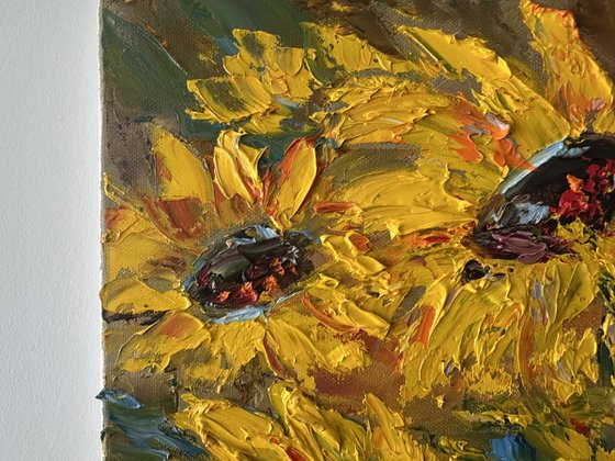 Sunflowers dark