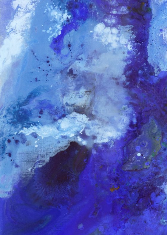 Mountains blue abstraction