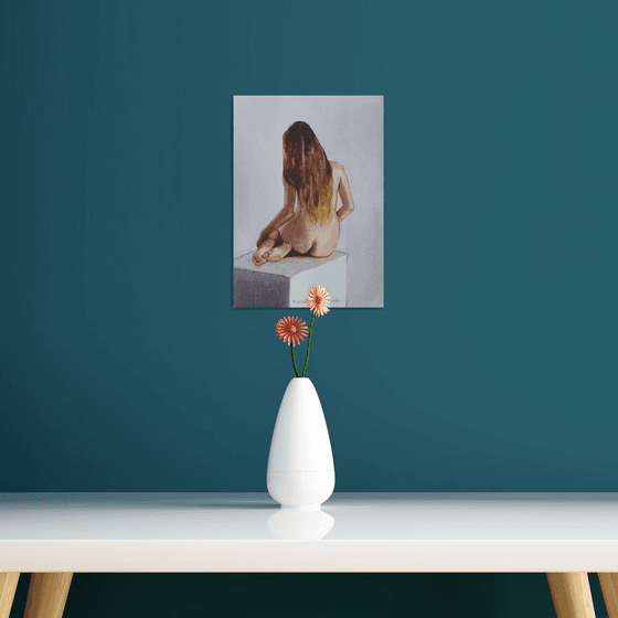 Seated female nude
