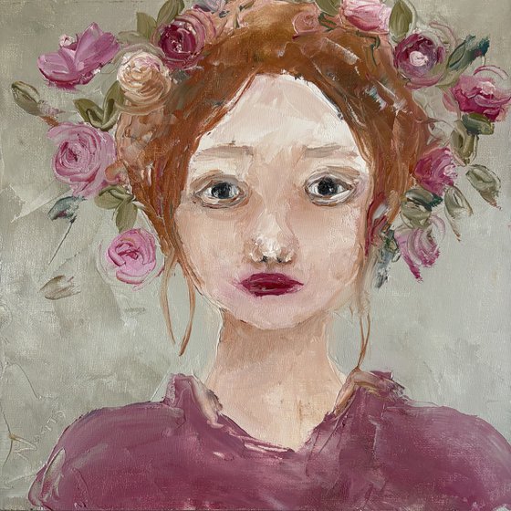 Spring Floral Crowned Muse Portrait