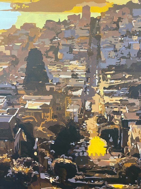 Lombard Street Sunset