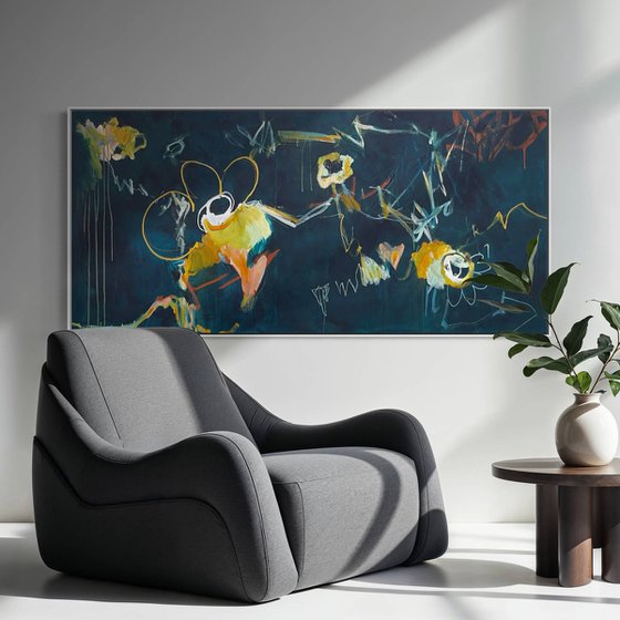 Chalkboard Daisies