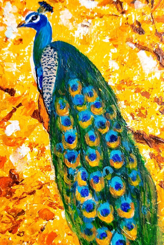 Set of two- Peacock and Owl