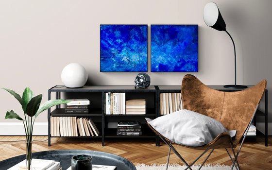 Blue abstract 4224 set 2