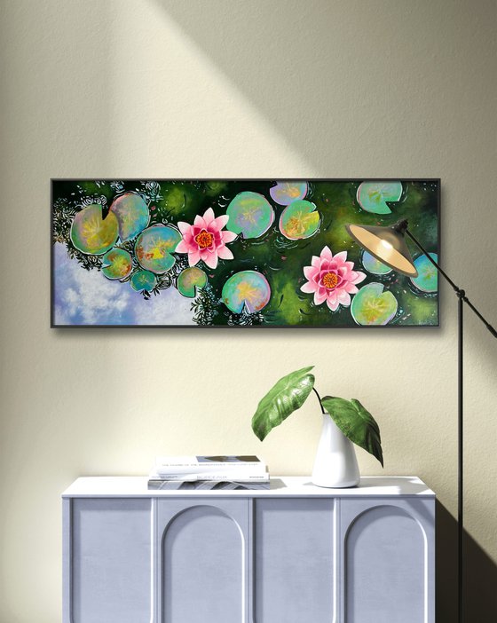 Beautiful Morning! Water lily painting