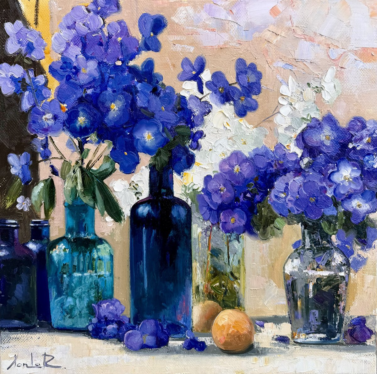 Violet Composition By Khanlar Asadullayev, 20 X 20, Artwork For Sale On Artfinder