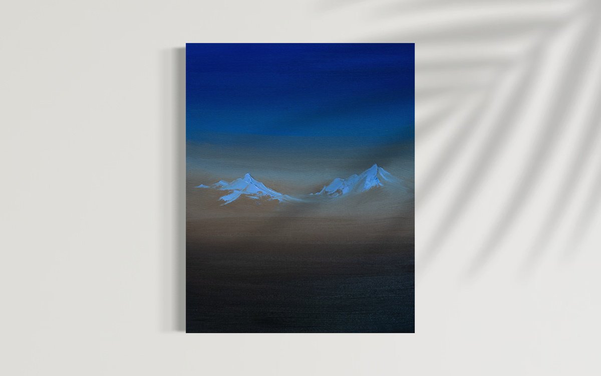 Sepia Valley | Mountain Landscape By Cat Goward, 24 X 30, Artwork For Sale On Artfinder