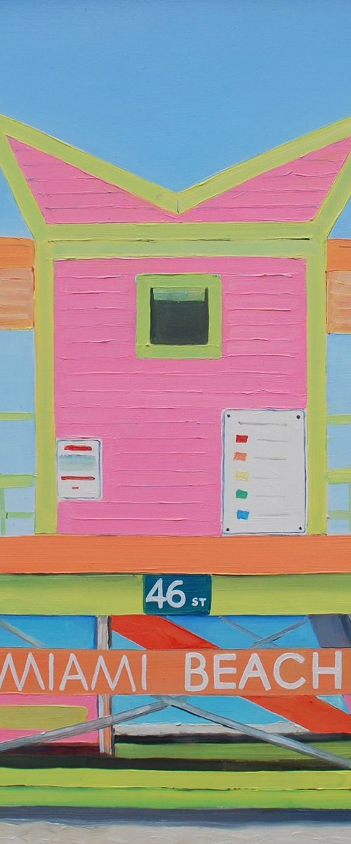 Neon Beach Hut by Emma Loizides