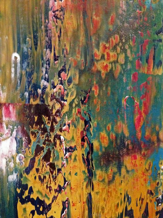 Abstract Painting - Rainbow Rust