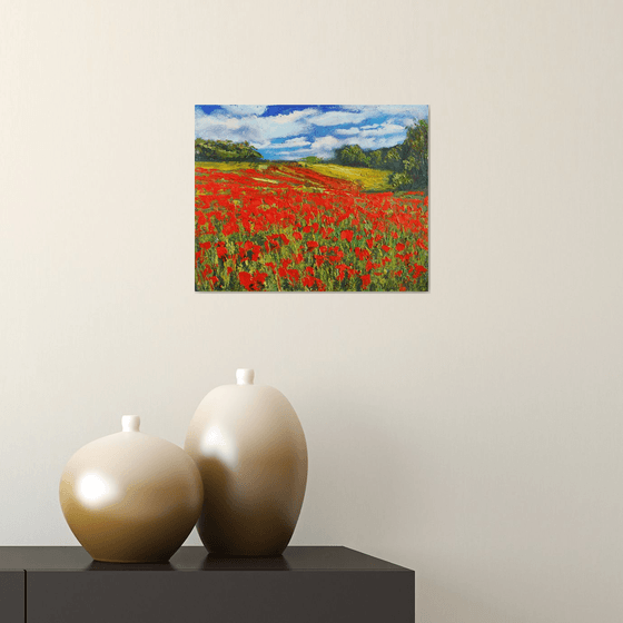 Field of Poppies /  ORIGINAL PAINTING