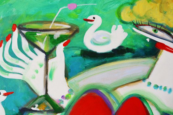 Swans whisper
