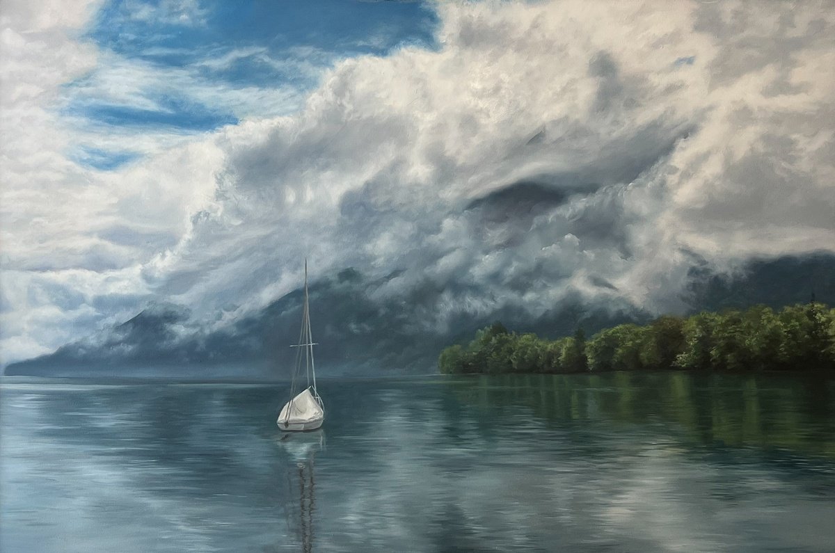 Photorealistic Oil Painting , Under The Veil By Simona Nedeva, 36 X 24, Artwork For Sale On Artfinder