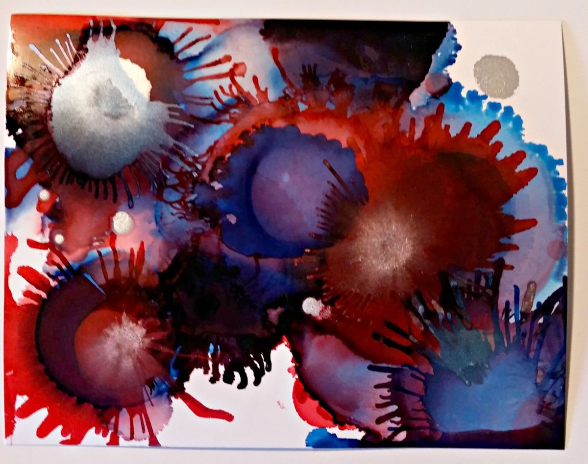Independence // Inky Goodness Series // Ink painting on archival paper by Jessica Sanders